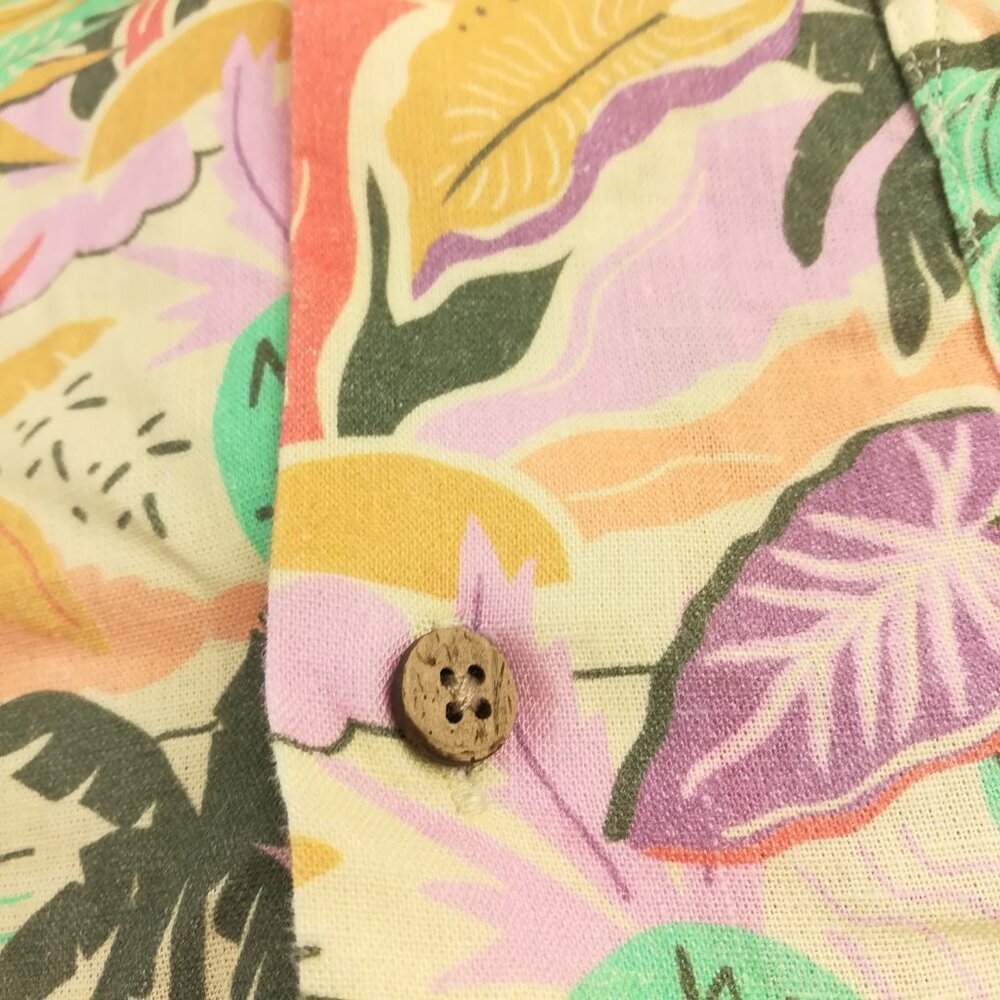 2024 Marine Layer Shirt Linen  Lyocell Camp Floral S/S Button Up Mens Large - Picture 3 of 10